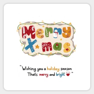 Merry X-Mas transparent Sticker